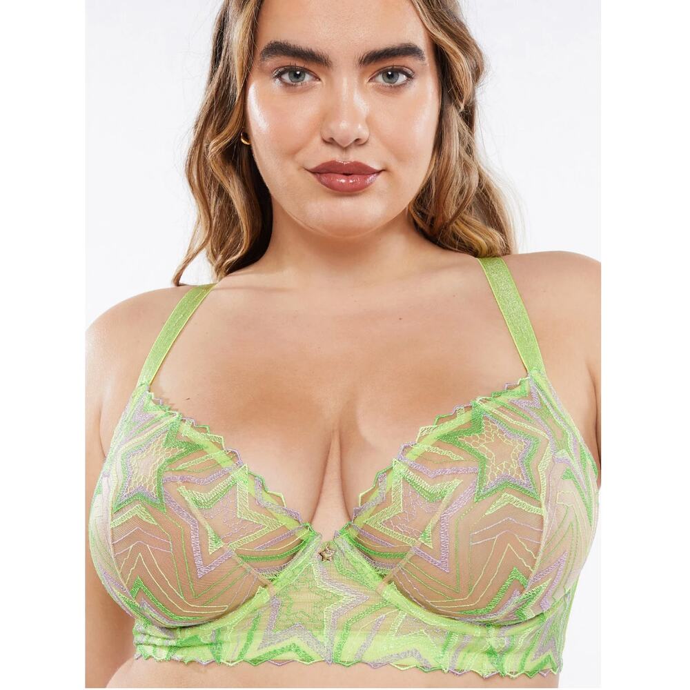 Savage X Fenty Shining Star Embroidered Unlined Demi Bra‎ - Picture 6 of 9